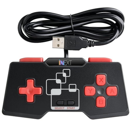 iNNEXT USB Classic SNES Controller Wired Gamepad for Windows PC Mac Raspberry Pi Linux Emulators - Plug and