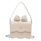 thumbnail image 5 of Bolso bandolera para mujer, elegante, informal, con correa desmontable y lazo. Blanco Pequeño, 5 of 9