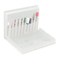 thumbnail image 1 of Juego de 10 brocas para uñas, portátiles, para quitar el esmalte y el pegamento de uñas, brocas de cerámica para uñas para mujeres y niñas., 1 of 14