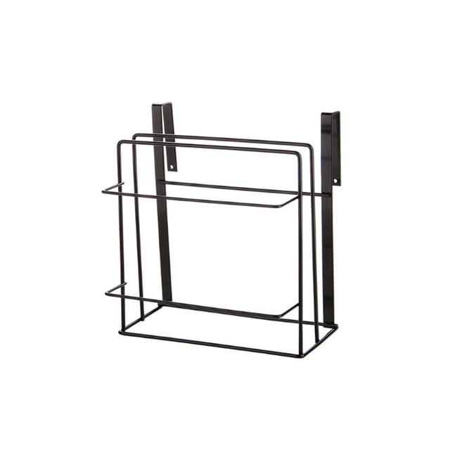 Toystoory Gabinete de cocina para colgar en la pared, marco de tabla de cortar, punzonado gratis, estante colgante de tabla de hierro forjado, estante de Cocina y Comedor Negro Toystoory HA026142-02