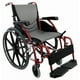 thumbnail image 1 of Silla de ruedas ergonómica ultraligera Karman S-115 de 11,3 kg con reposapiés extraíble y ruedas MAG en color rojo, 1 of 1