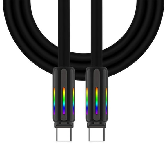 SIEYIO USB C to USB C Charging Cable Silicone 100W 240W 2 Type C Quick Charging Data Cable for Fast Charging and Data Transfer