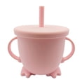 thumbnail image 2 of Taza de silicona para bebés, entrenamient bebidas con tapas, Zulema Botella de paja, 2 of 8