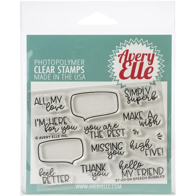 Avery Elle Clear Stamp Set 4 x 6-inch Handwritten Notes