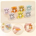 thumbnail image 3 of 14 Pcs 7 Colors Tiger Silicone Focal Beads Cute Animal Shaped Silicone Beads Rubber Beads, 3 of 8