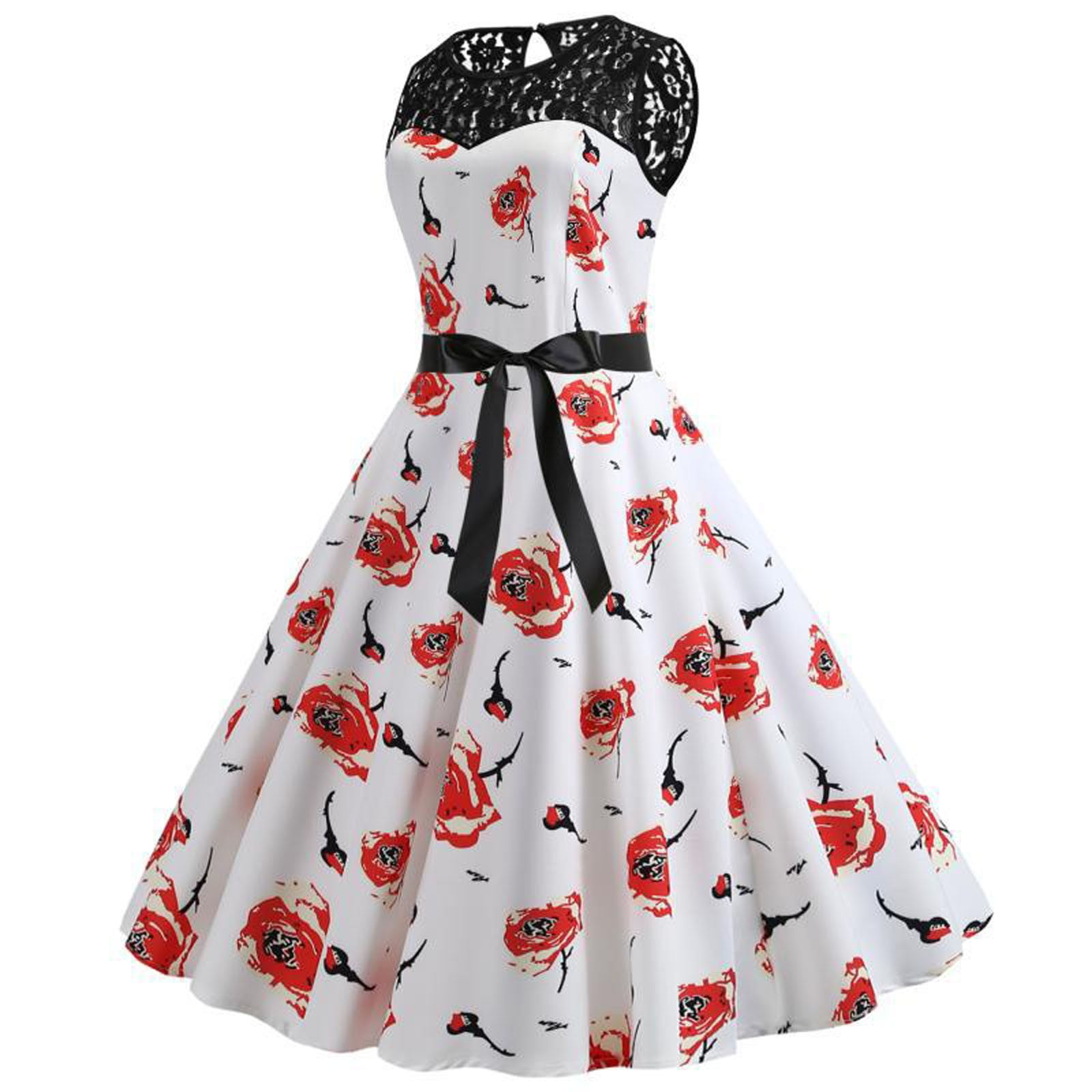 セーラー風 ロングワンピース us vintage 80s 90s Amazon.com: Women's Retro Dresses 60s Sailor Collar Short
