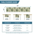 thumbnail image 7 of Sm:)e Green Retro Daisy Polyester Table Runner 13x72 Inch, Vintage Kitchen Dining Table Decoration for Home Party Decor, 7 of 7