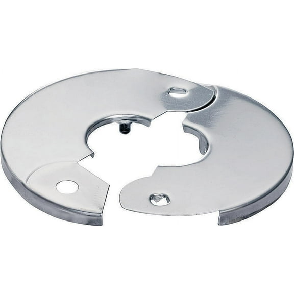 Plumb Pak PP857-3 Floor and Ceiling Plate, 3-1/2 in W, Plastic, Chrome