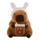 thumbnail image 1 of Peluche de carpincho, lindo animal de peluche de carpincho coleccionable de 53 cm, carpincho suave Sombrero blanco, 1 of 9