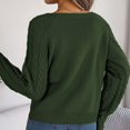 thumbnail image 4 of Chandail-Over Uni pour Femmes Manches Longues Décontracté Tricoté Doux Confortable Hiver Chaud Col Roulé, 4 of 5