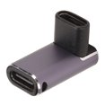 thumbnail image 5 of Adaptador tipo C USB4.0 HD 8K 40Gbps PD240W Carga rápida Carcasa de aluminio Adaptador portátil tipo C a tipo C para teléfono celular hembra a hembra, ángulo recto, 5 of 5