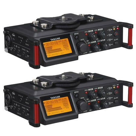 Tascam 4 Channel Linear PCM Audio Portable DSLR Film Recorder Mixer (2