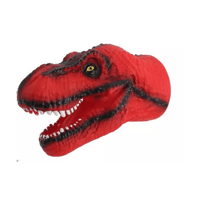Marioneta Animal Planet Dino Rojo negro 1