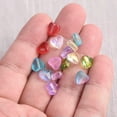 thumbnail image 4 of U8MO 20pcs 8mm Small Heart Shape Crystal Lampwork Glass Loose Bead for Jewelry Making-Yellow Green, 4 of 4