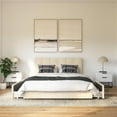 thumbnail image 4 of DHP Rose Tufted Upholstered Storage Bed Frame, Full, Ivory Velvet, 4 of 23