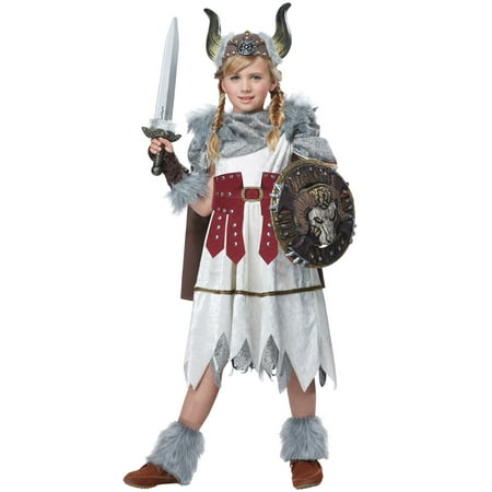 Valorous Viking Girl Child Costume
