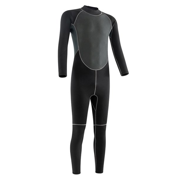Buceo Surf Ropa Ropa de protección de buceo Equipo de deportes acuáticos de neopreno para hombres (Negro Gris XL)
