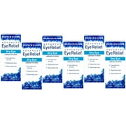 Advanced Eye Relief Lubricant Drops from Bausch & Lomb, for Dry Eyes & Redness Relief, 1.0 Fl Oz (30 mL) - Pack of 6