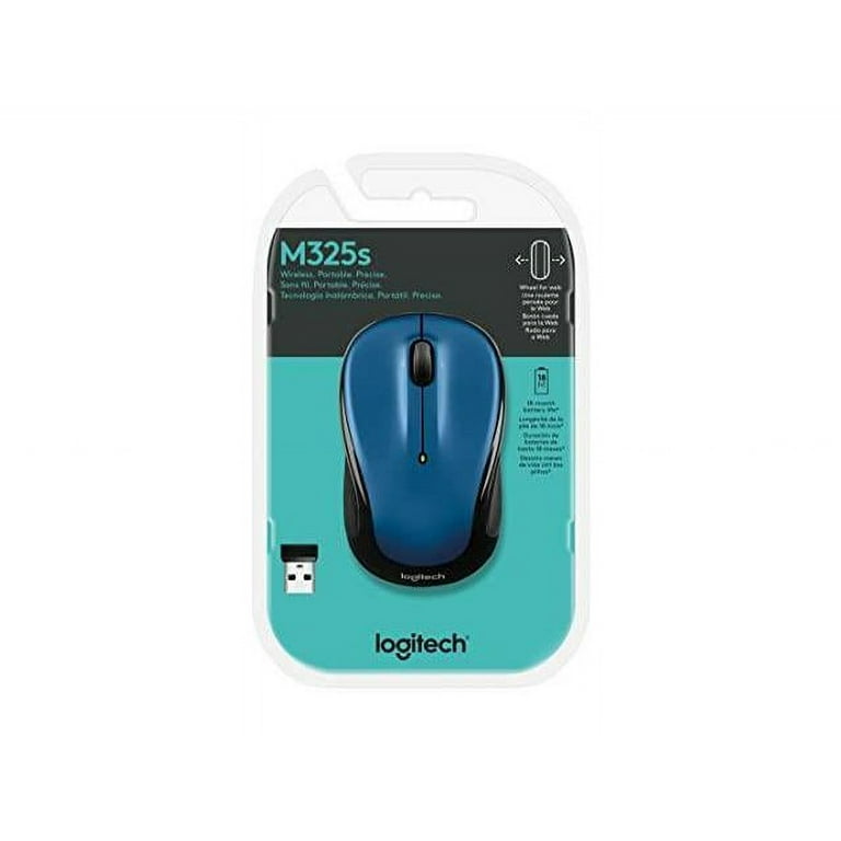 Logitech Portable Compact M325s Wireless Mouse, 2.4 GHz USB