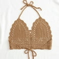 thumbnail image 4 of Traje de Baño Para Mujer, Informal, Erógeno, Vendaje, Tejido Hueco Sólido, Blusa de Playa, Tops de Bikini de Tubo Odeerbi ODB187712, 4 of 5