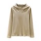 thumbnail image 2 of Pijama de manga larga para mujer, moda de invierno, terciopelo, color liso, con capucha, manga larga, parte inferior, camisa cálida, ropa de casa, pijamas, blusa de poliéster para mujer, 2 of 3