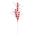 thumbnail image 1 of Vickerman QG205021 20 Po Rouge &amp; Spray de Pompon Blanc - Boîte de 6, 1 of 1