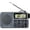 Grey, variant on Portable AM/FM Radio with Bluetooth Speaker, Recording, Alarm Clock, and Long Battery Life | Compact Design for Home, Outdoor, and Travel