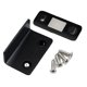 thumbnail image 2 of Tope de puerta Magnético sin perforaciones El gabinete atrapa herrajes delgados en forma de L Negro, 2 of 4