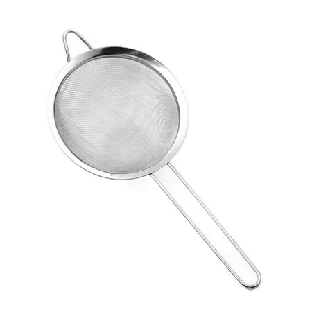 

Mojoyce Stainless Steel Wire Fine Mesh Oil Strainer Flour Sieve Colanders (8cm)