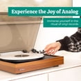 thumbnail image 6 of Electrohome Montrose Vinyl Record Player 2-Speed Belt-Drive Turntable, with Audio-Technica Stylus, Speed Control Motor, Built-in Preamp, Wood Plinth, Anti-resonant Platter, Auto-Stop (RR35), 6 of 9