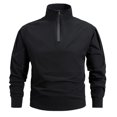 thumbnail image 2 of PAFNAFHF Casual Quarter Zip Pullover Men Golf Windbreaker Athletic Lightweight Jacket Hiking Running Sweatshirt with Pocket XXXL, 2 of 5