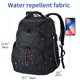 thumbnail image 2 of Mochila de viaje para portátil VANKEAN de 17,3", resistente al agua, negra, 2 of 8
