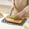 thumbnail image 2 of Sloped Silicone Drying Mat For Countertops Heat Resistant Nonslip Drainage Mat Multifunctional Kitchen Tool, 2 of 9