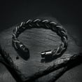 thumbnail image 6 of Men's Stainless Steel Twist Braid Bracelet uneral Urns Bracelet for Cremation Ashes Bangle Memorial Jewelry, 6 of 9