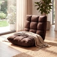thumbnail image 2 of Giantex Chaise de Sol Réglable, Chaise Longue de Jeu à 14 Positions, Sofa Paresseux Rembourré, Café, 2 of 9