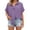 Purple, variant on Tqcoqu Women's Button Down Shirts Short Sleeve Slit Hem Shirt Solid Color Tops, Side Slit Dressy Casual Blouses Loose Fit Tunic Tops,Army Green Women's S-XXL