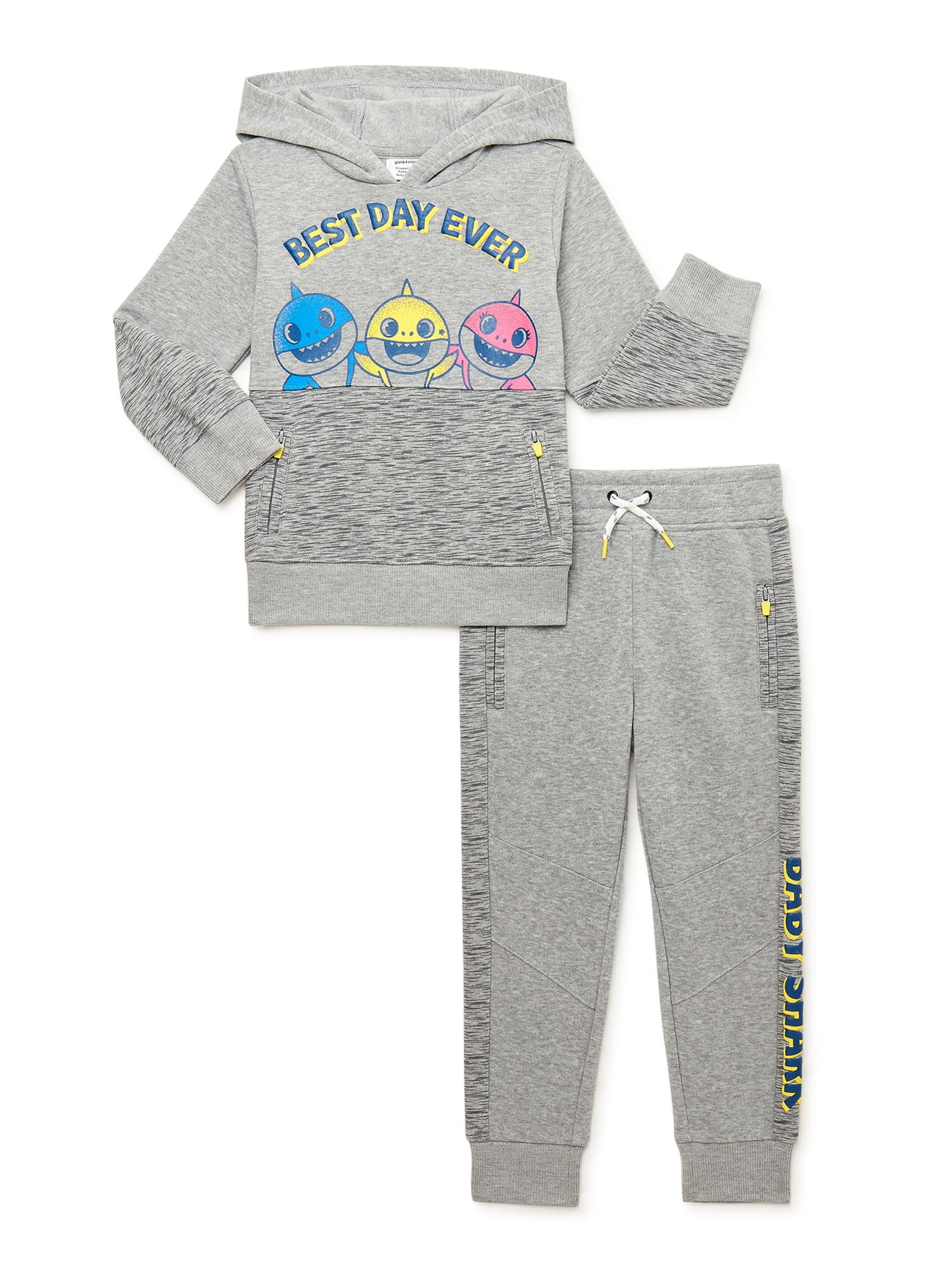 T-Shirt & Shorts Set 2T 3T 4T 5T New Baby Shark Toddler Boy Hoodie Sweatshirt 