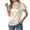 White, variant on hotojiny Work Tops for Women Dressy Casual Short Sleeve Ruched Summer Shirts Comfortable Office Business Silk Satin Blouse