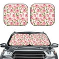 thumbnail image 2 of Windshield Sun Shade, Beautiful Rose Flowers A Foldable Car Sun Shade Windshield For Front, 2 Pieces, 2 of 4