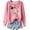 Z2Pink, variant on Trendfront Womens Dachshund Graphic Sweater Tops Crewneck Long Sleeve Dog Patchwork Paw Detail Relaxed Fit Casual Winter Pullovers
