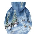 thumbnail image 5 of Lorytime Hoodies for Teen Girls Boys Christmas Tree Snowman Fleece Sweatshirt Crew Neck Long Sleeve Pullover Tops, 5 of 5