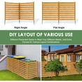thumbnail image 5 of Lilypelle Air Conditioner Fence Trash Can Fence 38"W X 42"H Pool Equipment Enclosure, All-Wood Outdoor Privacy Fence Screen, Perfect to Hide Trash Cans and A/C Units |2 Panels, 5 of 8