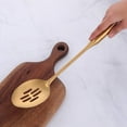thumbnail image 6 of Buy THINGS Non-Stick Stainless Steel Slotted Cooking Spoons，Gold 14.69 inch, 6 of 6
