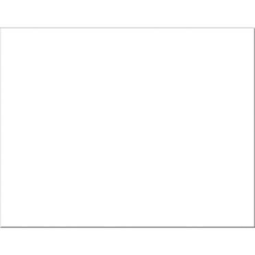 Pacon Railroad Board White, Smooth Finish Poster Boards, 22" x 28", White, 25 Count