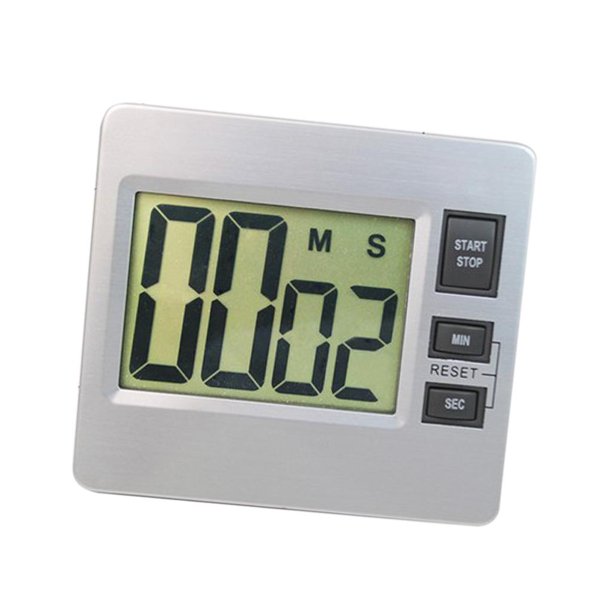 Temporizador Reloj Calculadora Digitales tiempo de tiempo de tiempo de LCD Cocina Cocina ejercicio Carreras Tarea Cuenta Reloj, Lector de Soledad Reloj digital con pantalla LCD