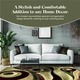thumbnail image 6 of Planet Rugs Contemporary Hand Carved Burgundy Abstract Area Rug, 8 x 10, Soft, Plush & Durable, 6 of 9