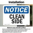 thumbnail image 3 of Clean Side OSHA Notice Vinyl Decal Label 5 Inch x 3.5 Inch - 10 Pack, 3 of 6
