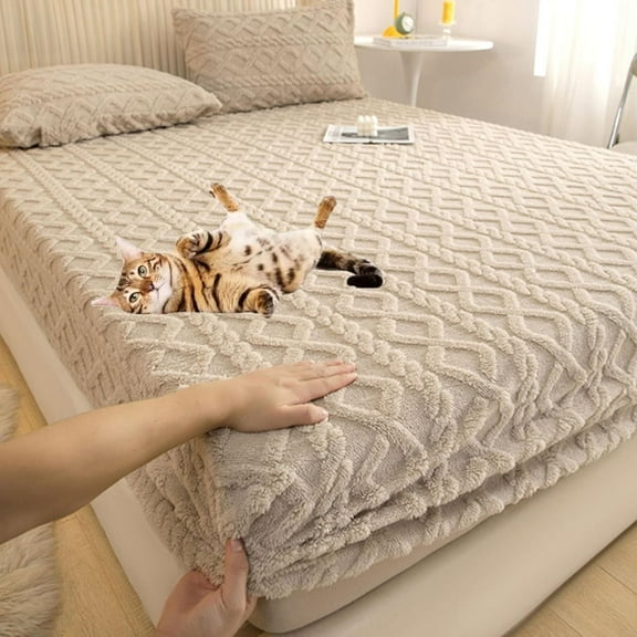 Elastic Bed Sheets - Deep Pocket Fitted Sheet with Plush Soft Fabric, Multiple Sizes (Twin, Queen, King) - Cozy & Breathable for All Mattress Types, Machine Washable