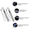 thumbnail image 2 of MasteelfCA 2pcs USB Charging Medical Pen Lamp Stainless Steel Pupil Pen Lamp (Silver), 2 of 7
