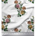 thumbnail image 1 of Soimoi Rayon Fabric Leaves & Floral Block Print Fabric by The Yard 42 Inch Wide, 1 of 3